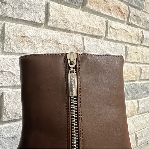 French Connection Ankle Bootie Alex Kitten Heel Size 8 Chocolate Brown NIB - Picture 5 of 7